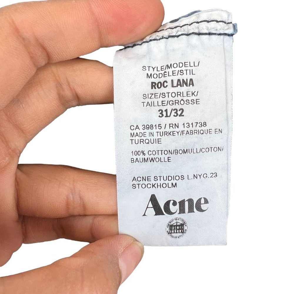 ACNE STUDIOS Men Slim Jeans Size 31x32 - Picture 8 of 9